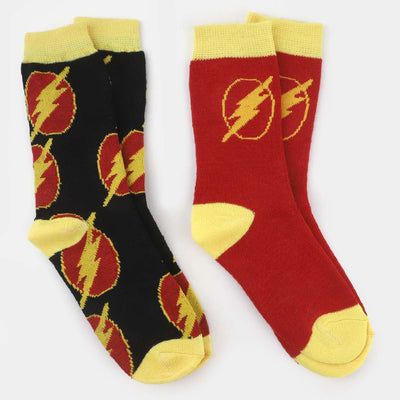 Boys Socks Pack of 2 Flash-BL.Red