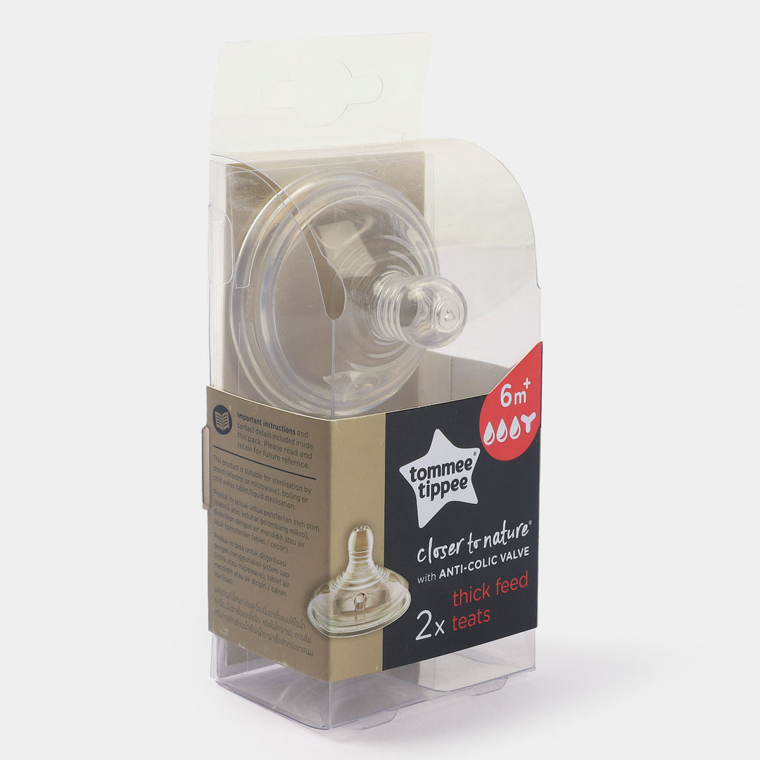 Tommee Tippee Anti-Colic Valve Thick Feed Teats - Main Image
