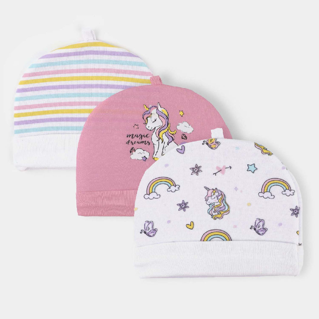 Pack Of 3 Baby Caps Set