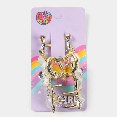 Girls Hair Strong Hold Metal Catcher/Claw Clip