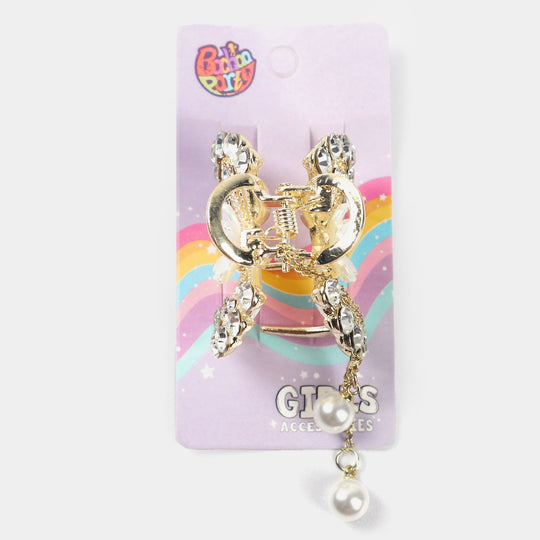 Girls Hair Strong Hold Metal Catcher/Claw Clip