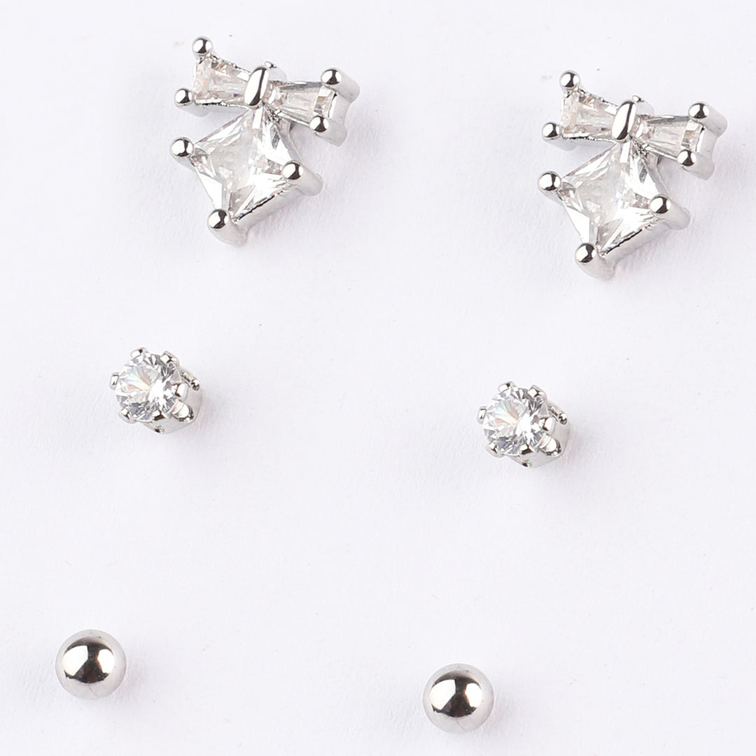 Fancy 3 Pair Stud Earring For Girls