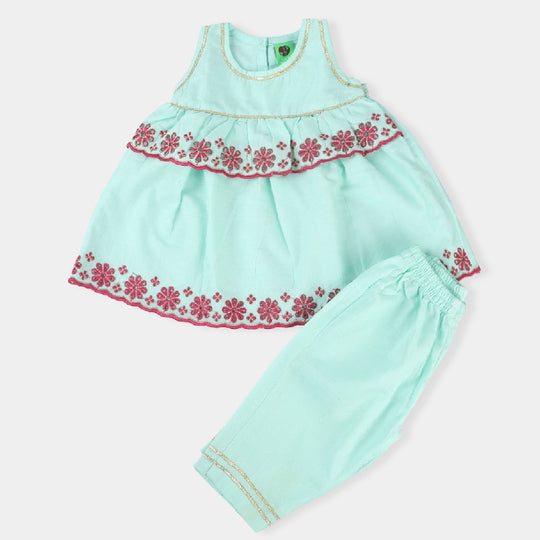 Infant Girls Jacquard 2 PCs Little Freeway-Mint Green