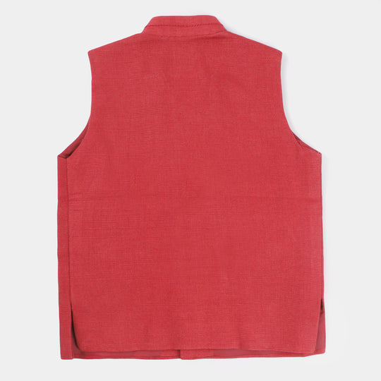 Infant Boys Cotton 3 Piece Suit FW 2023-02-Red