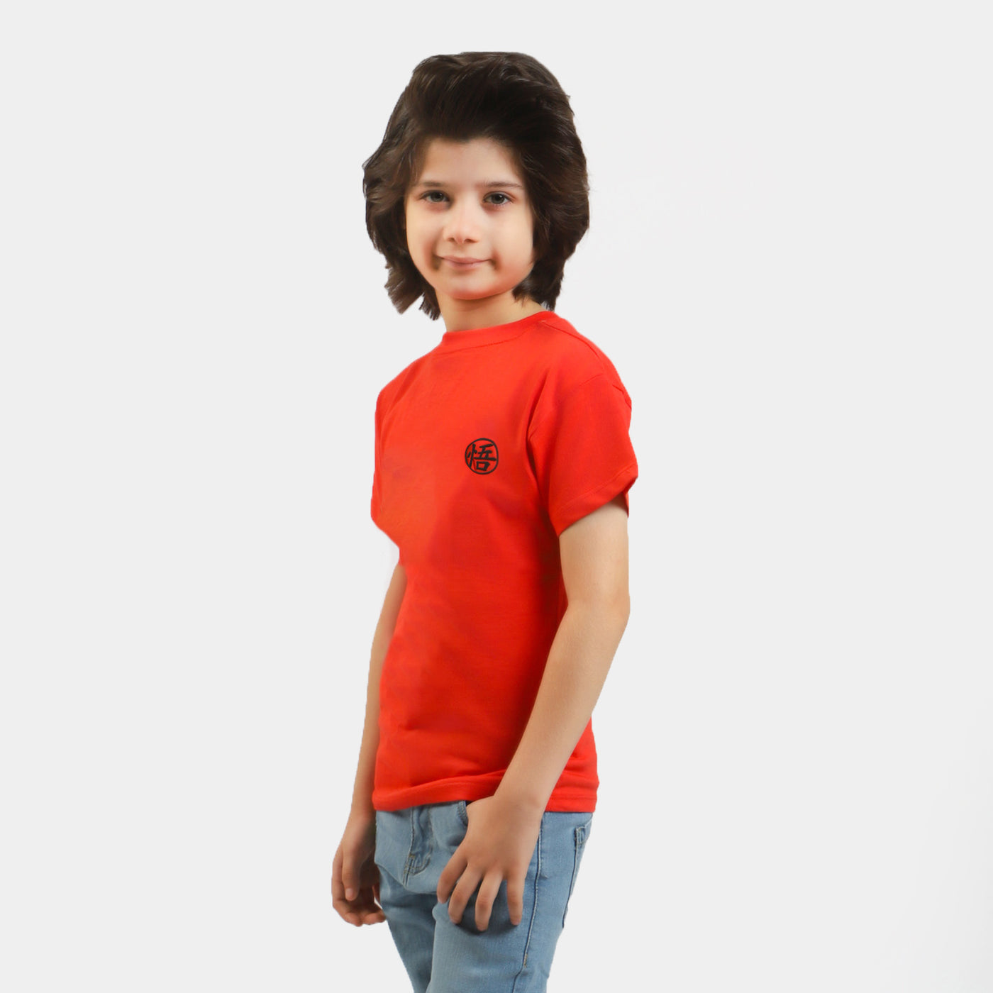 Boys Cotton T-Shirt Character - Poppy Red