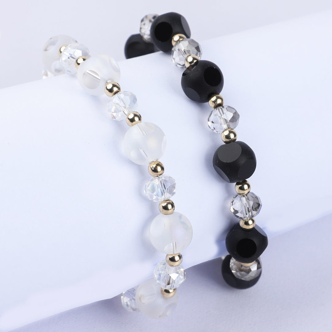 Fancy Crystal Beaded Bracelet For Girls