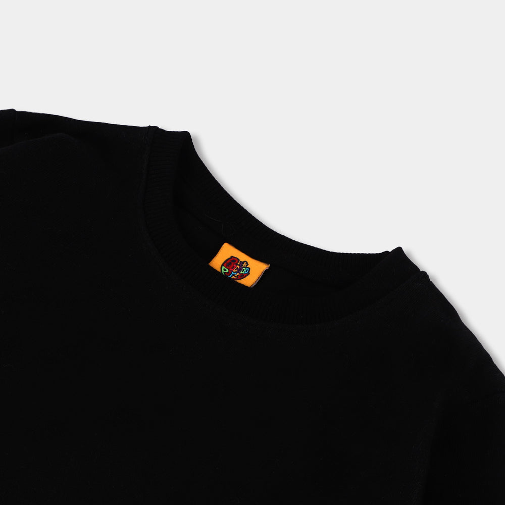 Boys Fleece Sweatshirt-Black