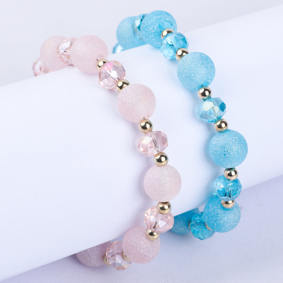 Fancy Crystal Beaded Bracelet For Girls