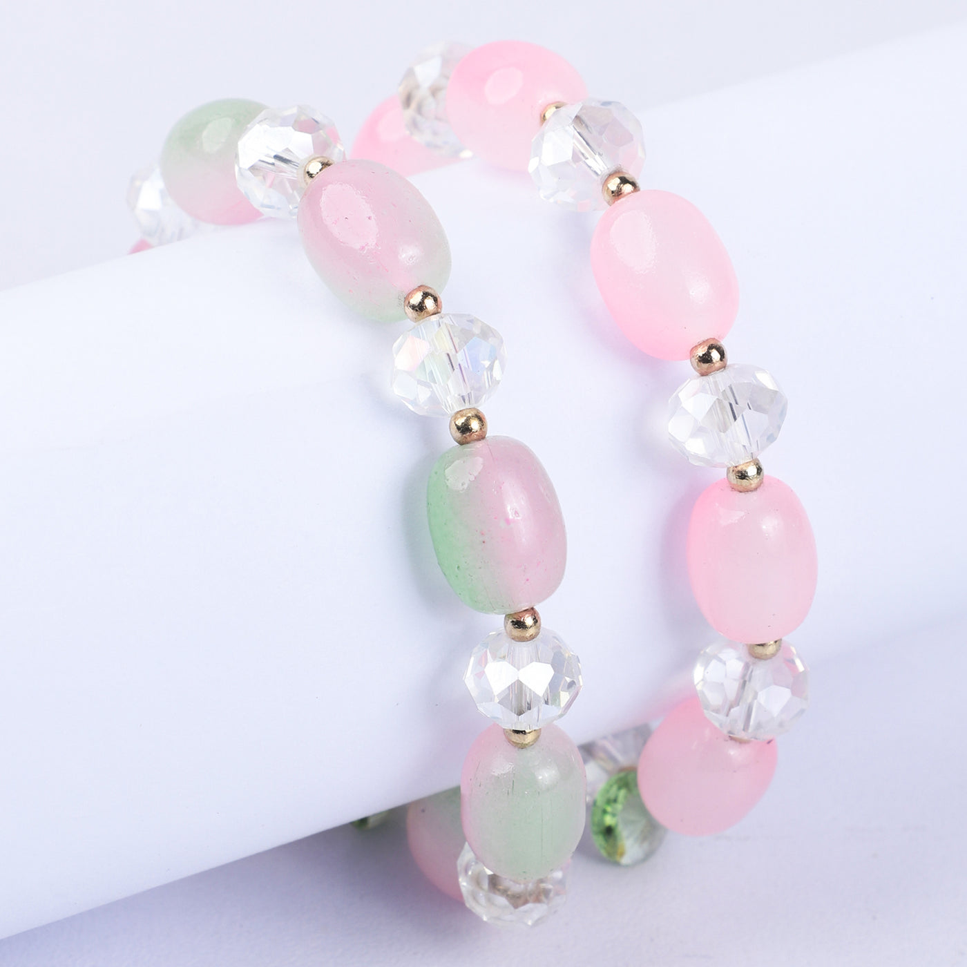 Fancy Crystal Beaded Bracelet For Girls