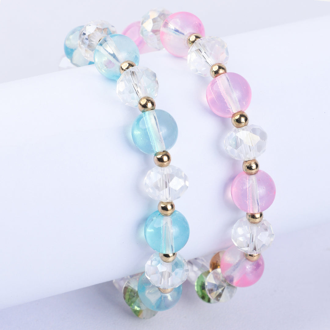 Fancy Crystal Beaded Bracelet For Girls