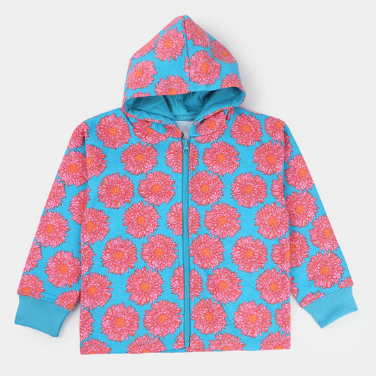 Girls Fleece 2 Piece Suit Autumn-Pink/Blue