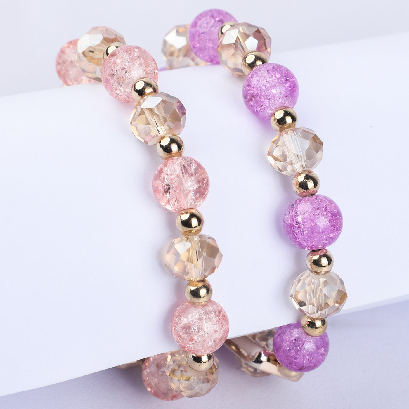 Fancy Crystal Beaded Bracelet For Girls