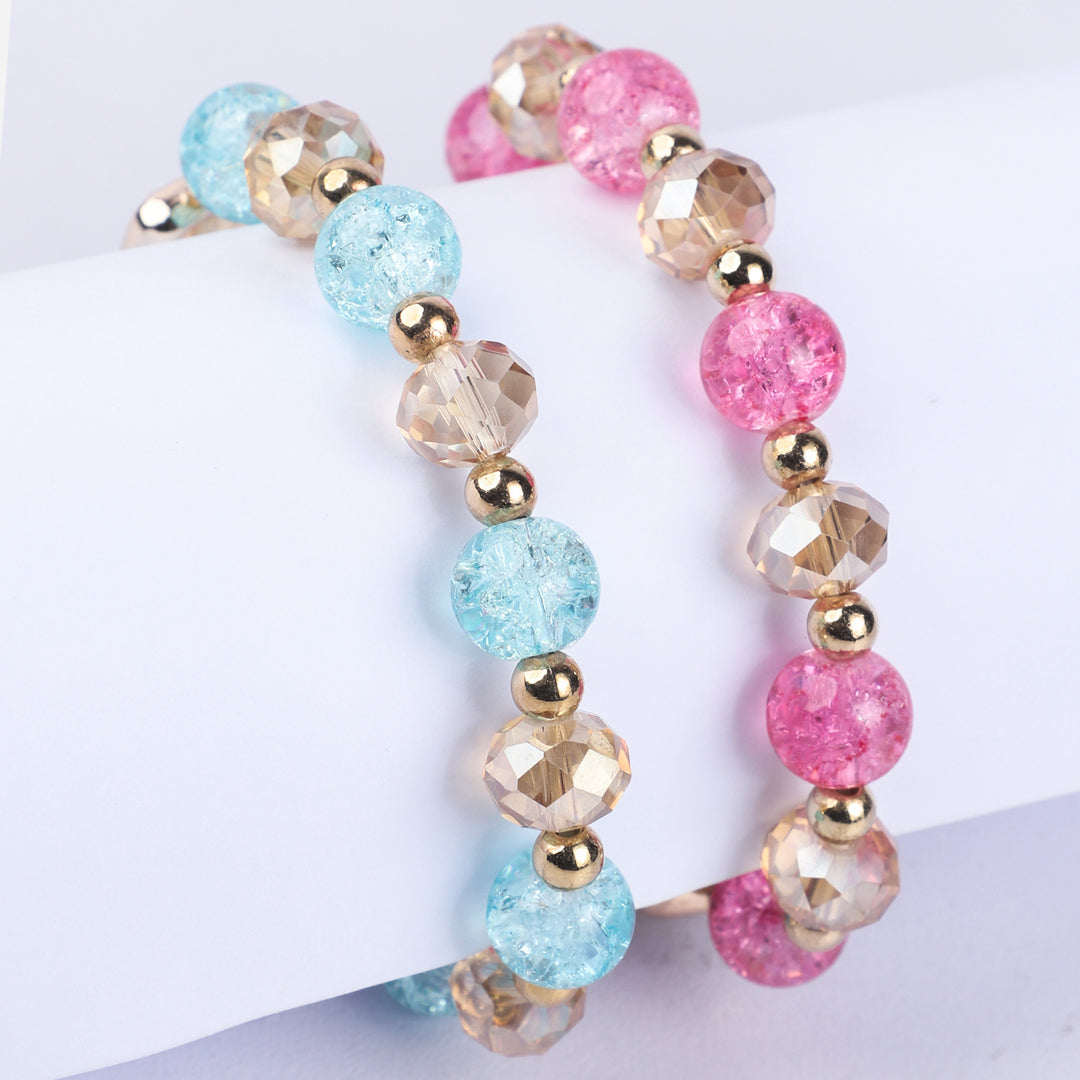 Fancy Crystal Beaded Bracelet For Girls