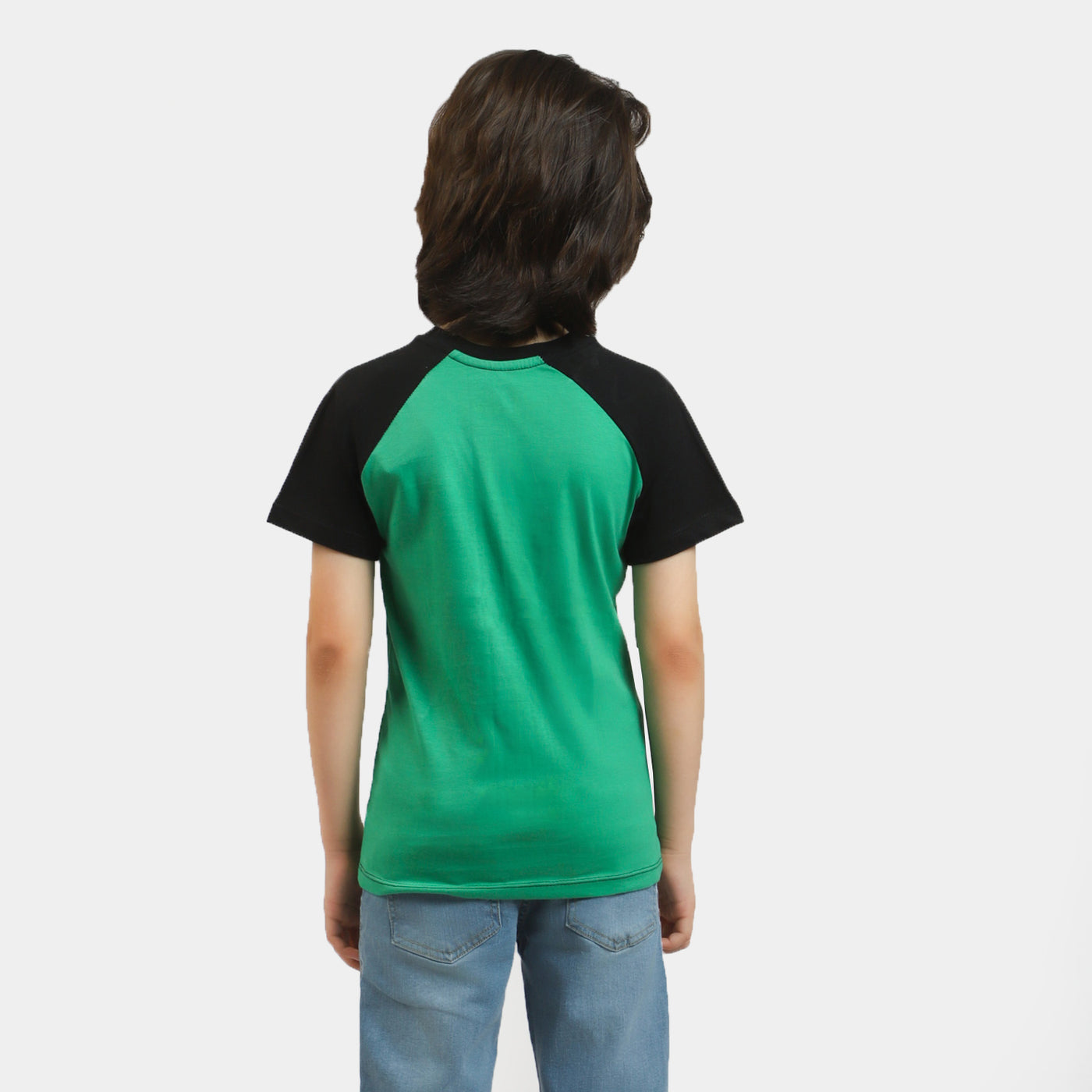 Boys Cotton T-Shirt - Holly Green