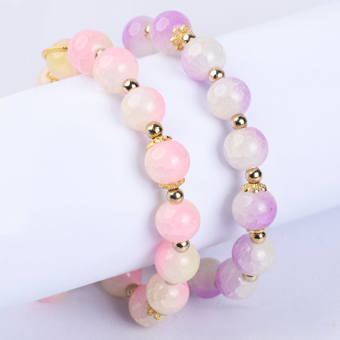 Fancy Crystal Beaded Bracelet For Girls