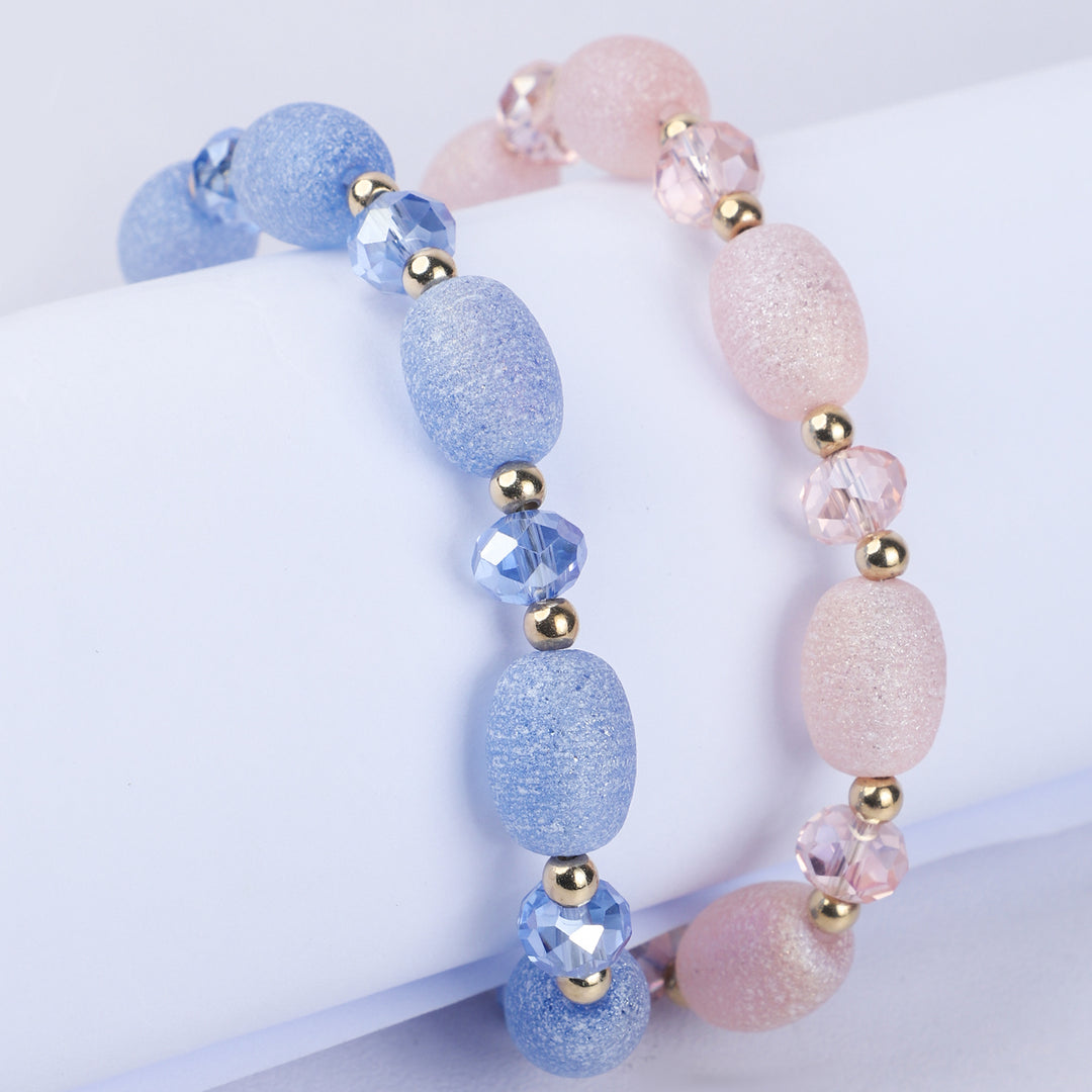 Fancy Crystal Beaded Bracelet For Girls