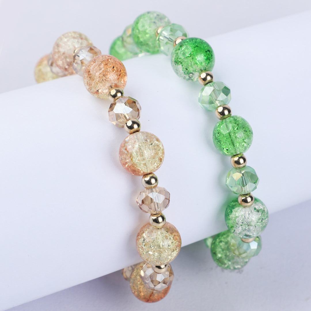 Fancy Crystal Beaded Bracelet For Girls