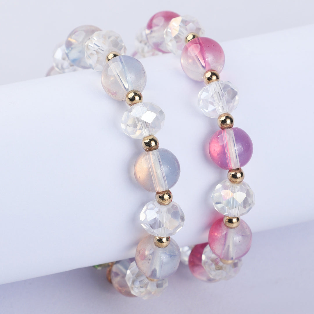 Fancy Crystal Beaded Bracelet For Girls