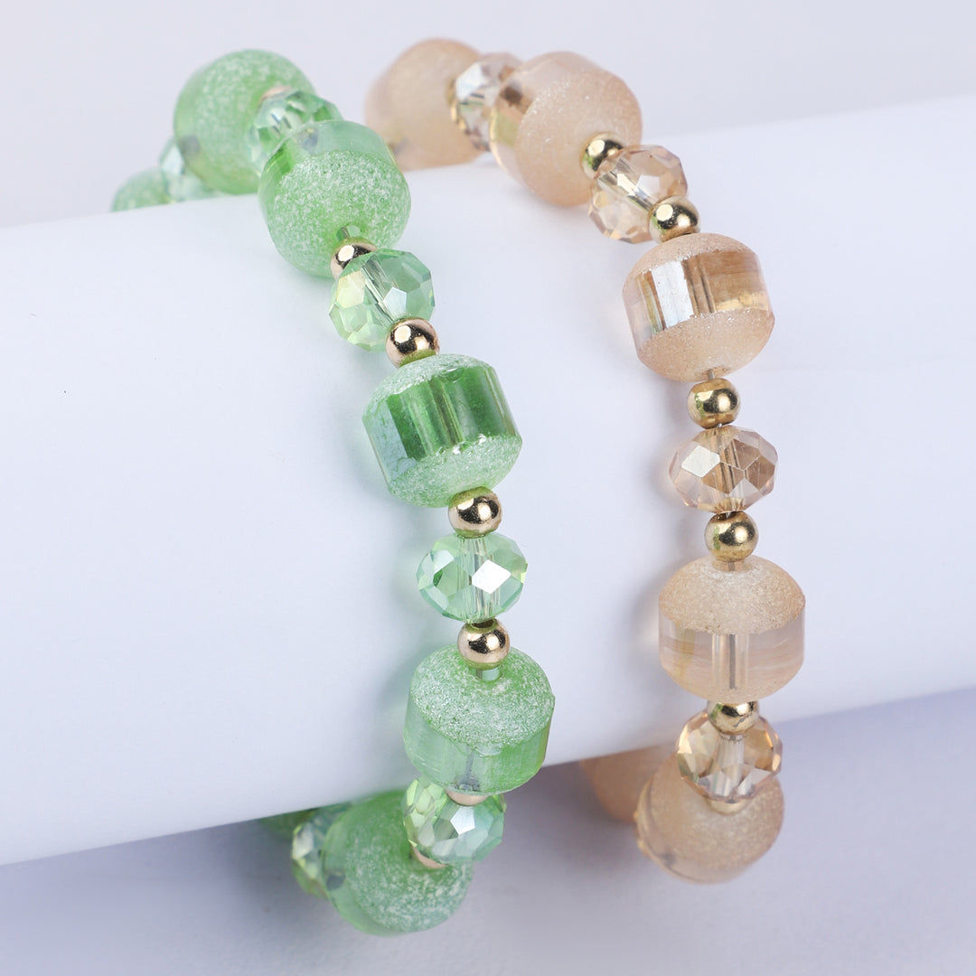 Fancy Crystal Beaded Bracelet For Girls