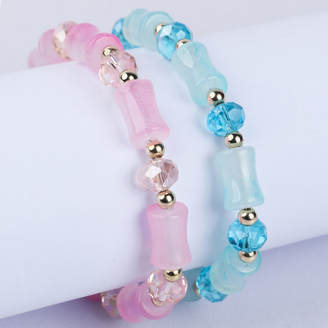 Fancy Crystal Beaded Bracelet For Girls