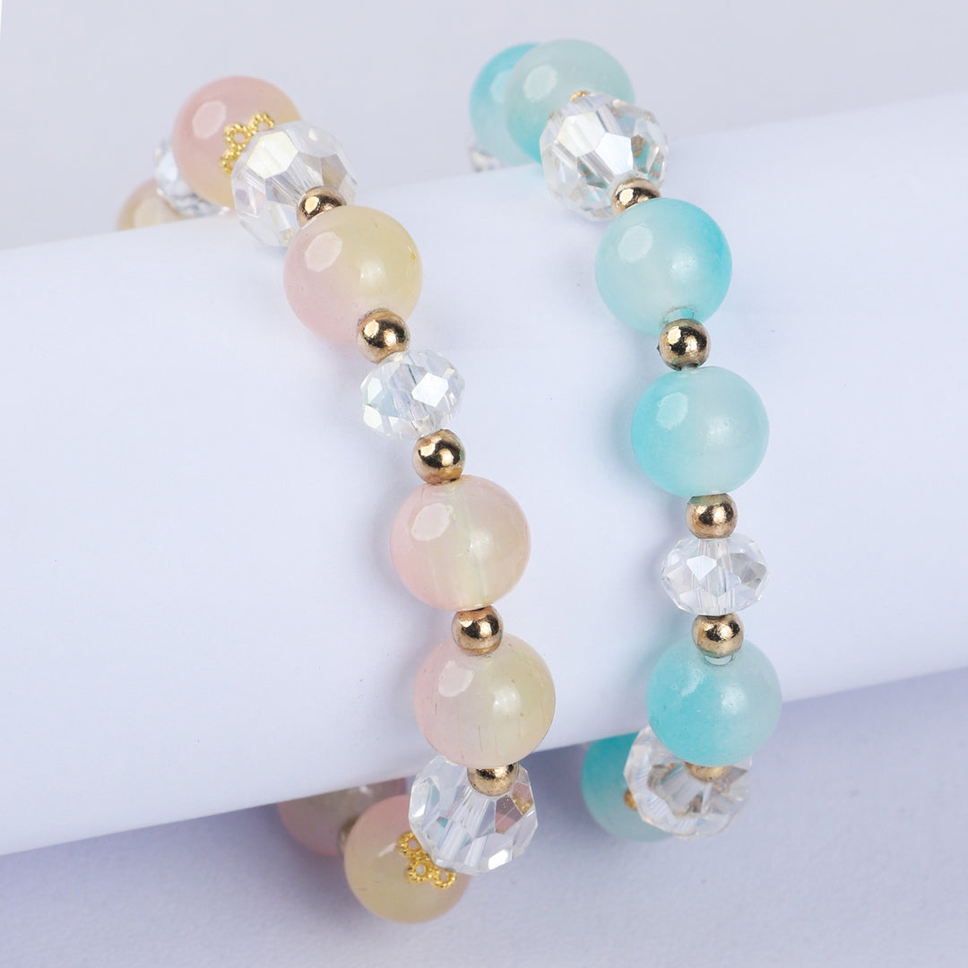 Fancy Crystal Beaded Bracelet For Girls