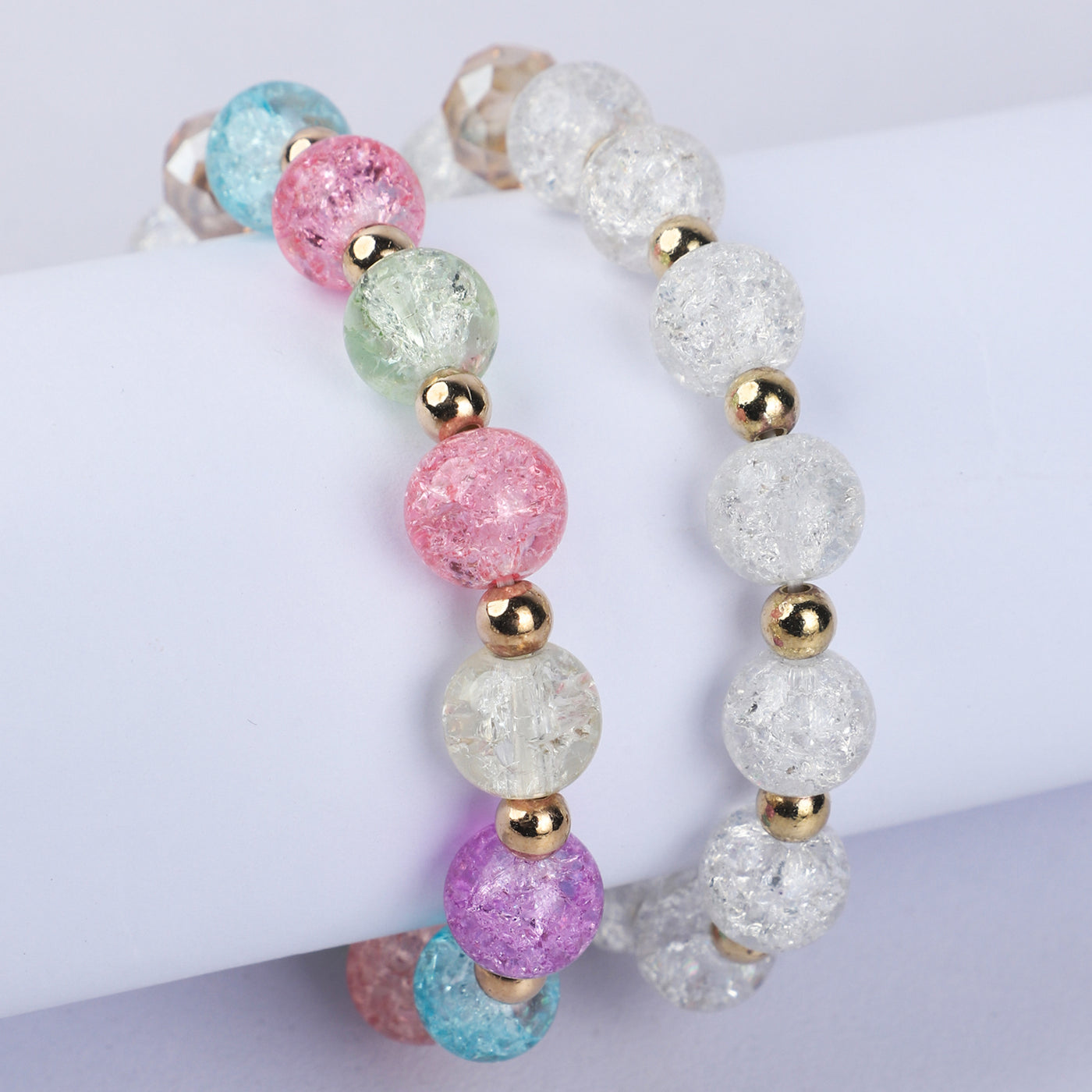 Fancy Crystal Beaded Bracelet For Girls