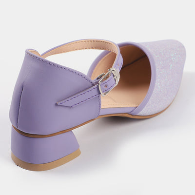 Girls Pumps Heels 456-49-Purple