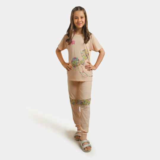 Girls 2 Piece Suit Character - Light Pink
