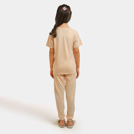 Girls 2 Piece Suit Character - Light Pink
