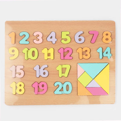 Numeric Puzzle Educational Learning Wooden Toy