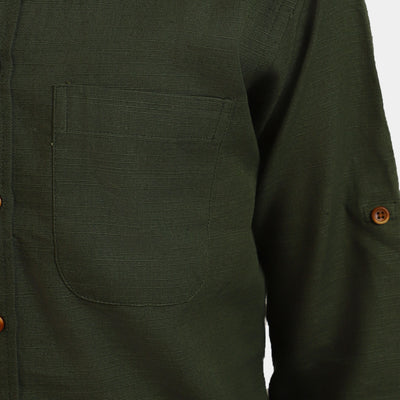 Boys Casual Shirt Rifle Green - Green