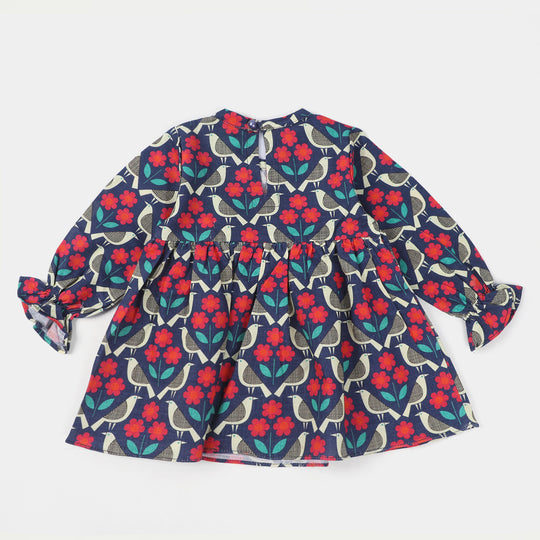 Infant Girls khaddar  2Pc Suit Flower-Multi