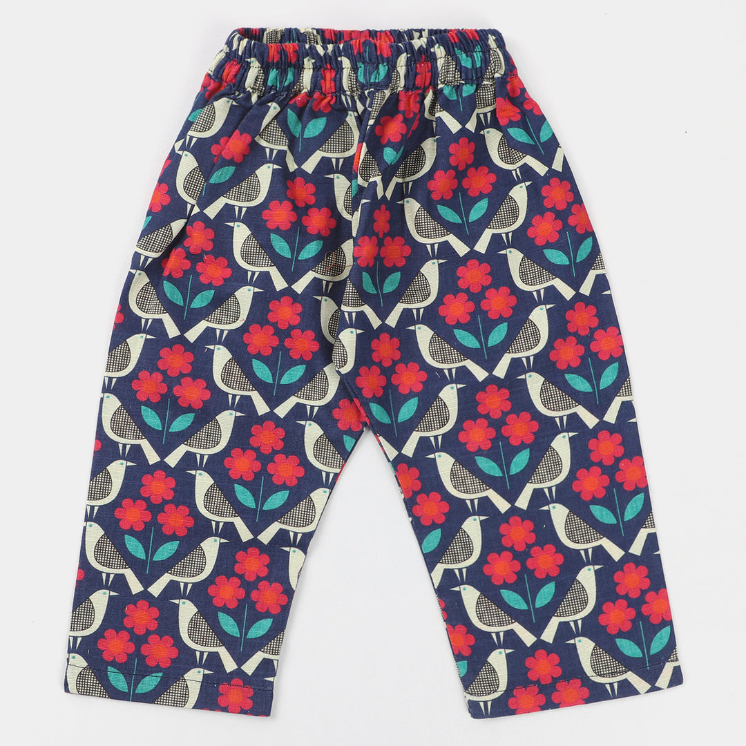 Infant Girls khaddar  2Pc Suit Flower-Multi