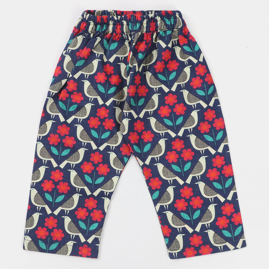 Infant Girls khaddar  2Pc Suit Flower-Multi
