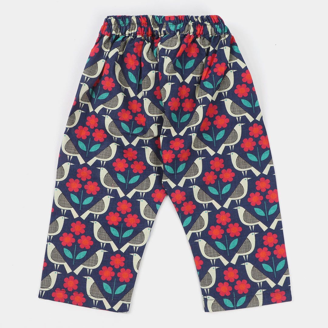 Infant Girls khaddar  2Pc Suit Flower-Multi