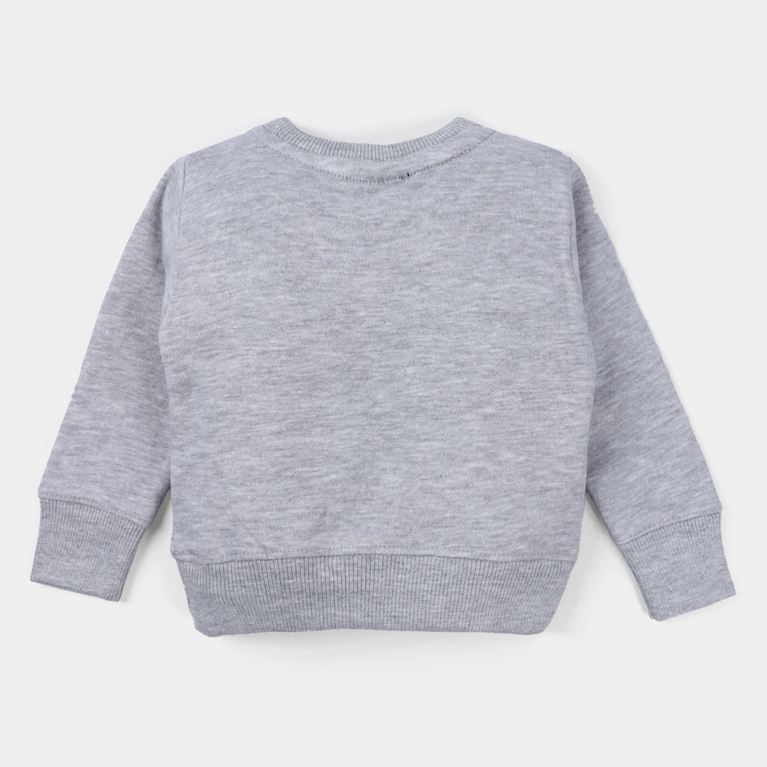 Infant Boys Fleece Sweatshirt Squirrel-GREY