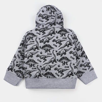 Infant Boys Fleece Knitted Jacket CHARACTER -H Grey