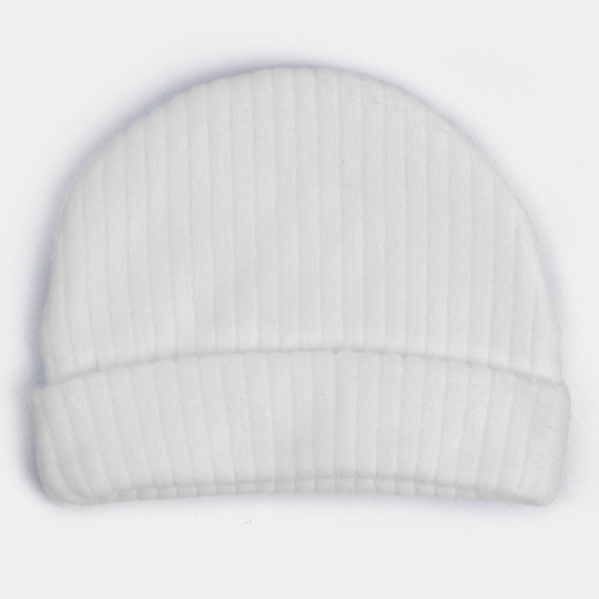 Baby Warm Swaddle With Cap | White