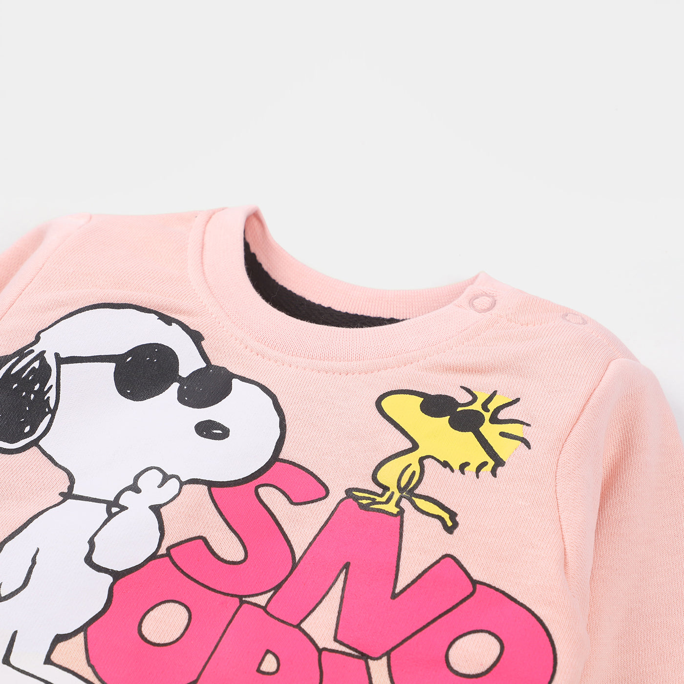 Infants Girls Fleece Sweatshirt Character-Light Pink