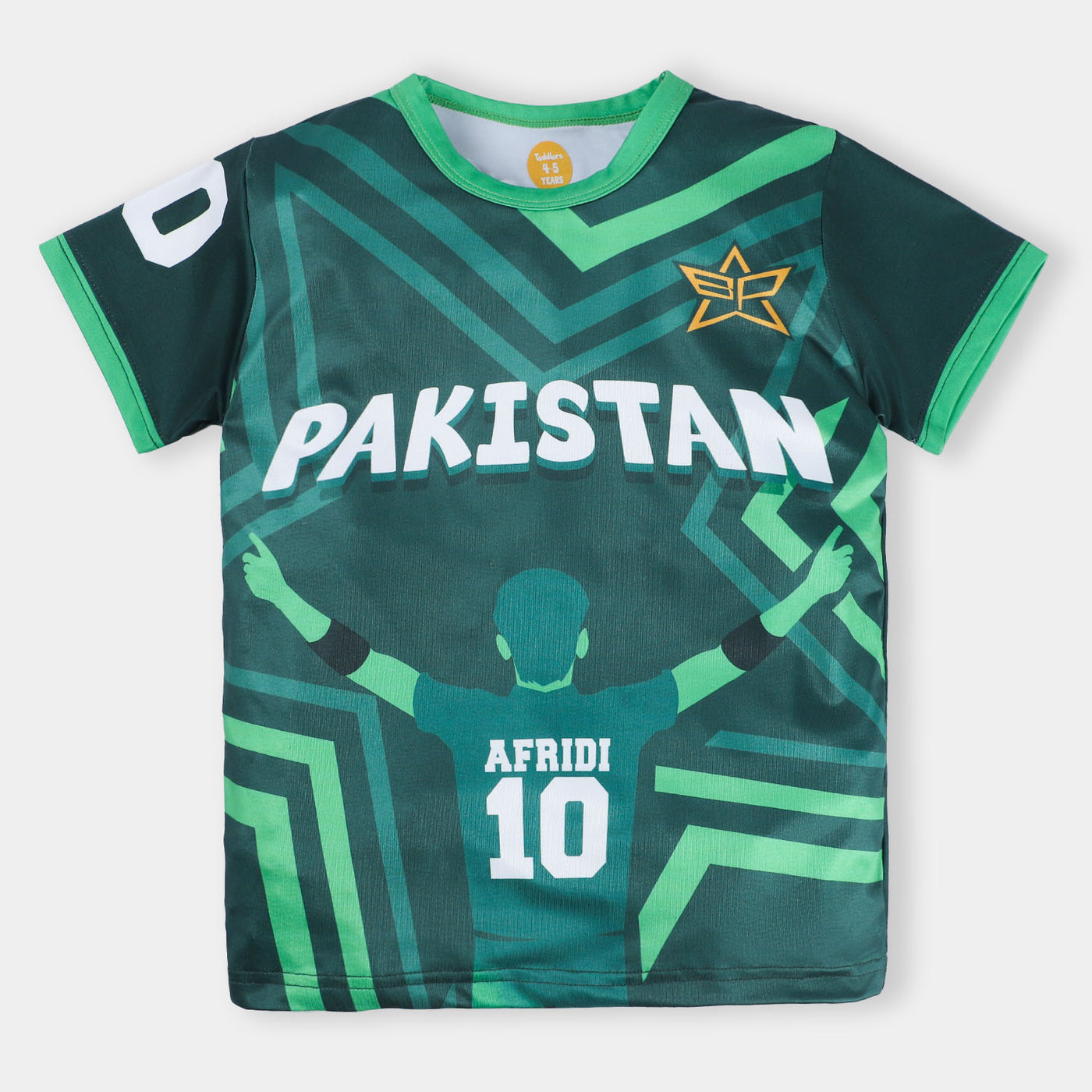 Unisex Micro Fiber Cricket T-Shirt Shaheen Afridi-Green