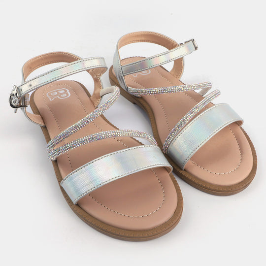 Girls Sandal ZP-020-SILVER