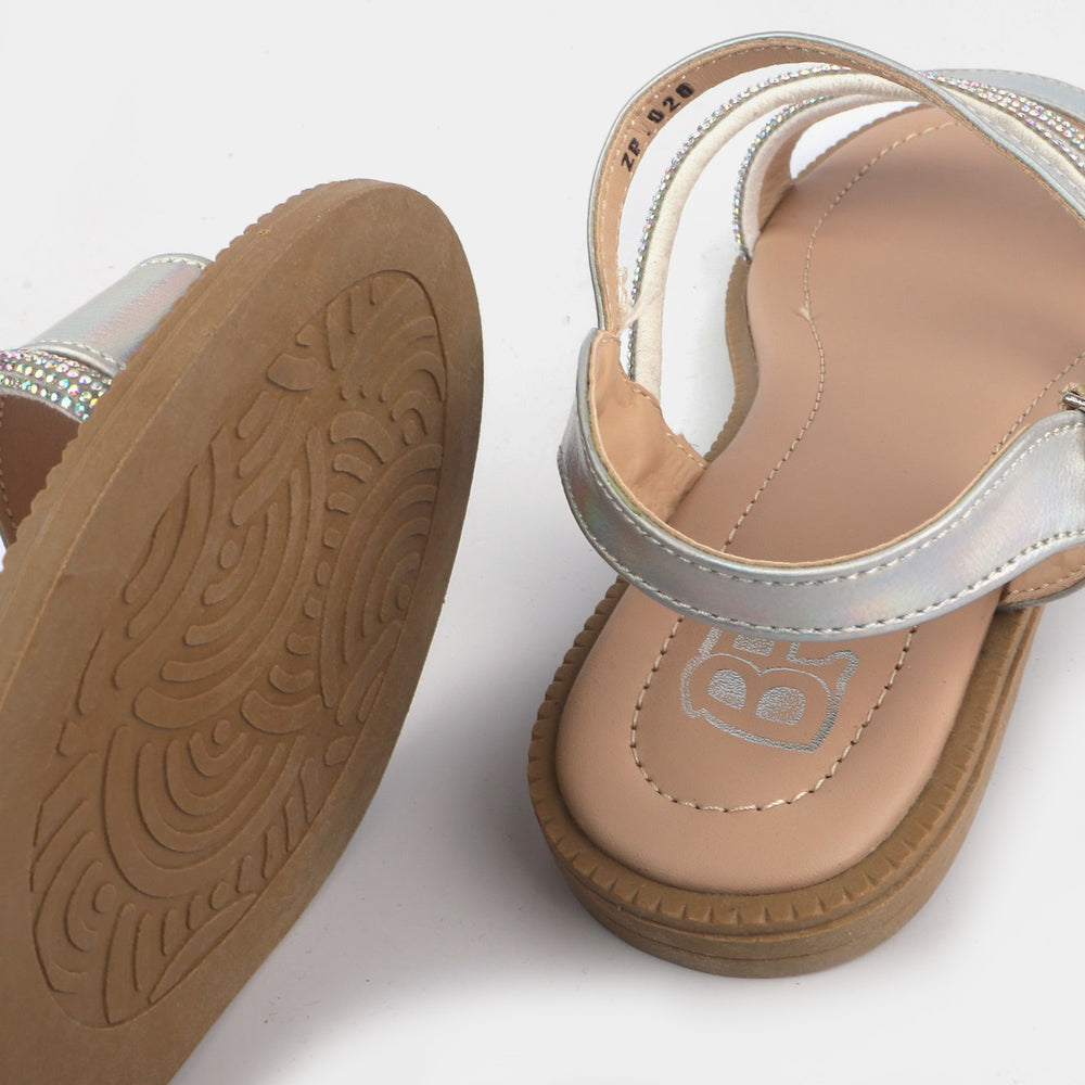 Girls Sandal ZP-020-SILVER