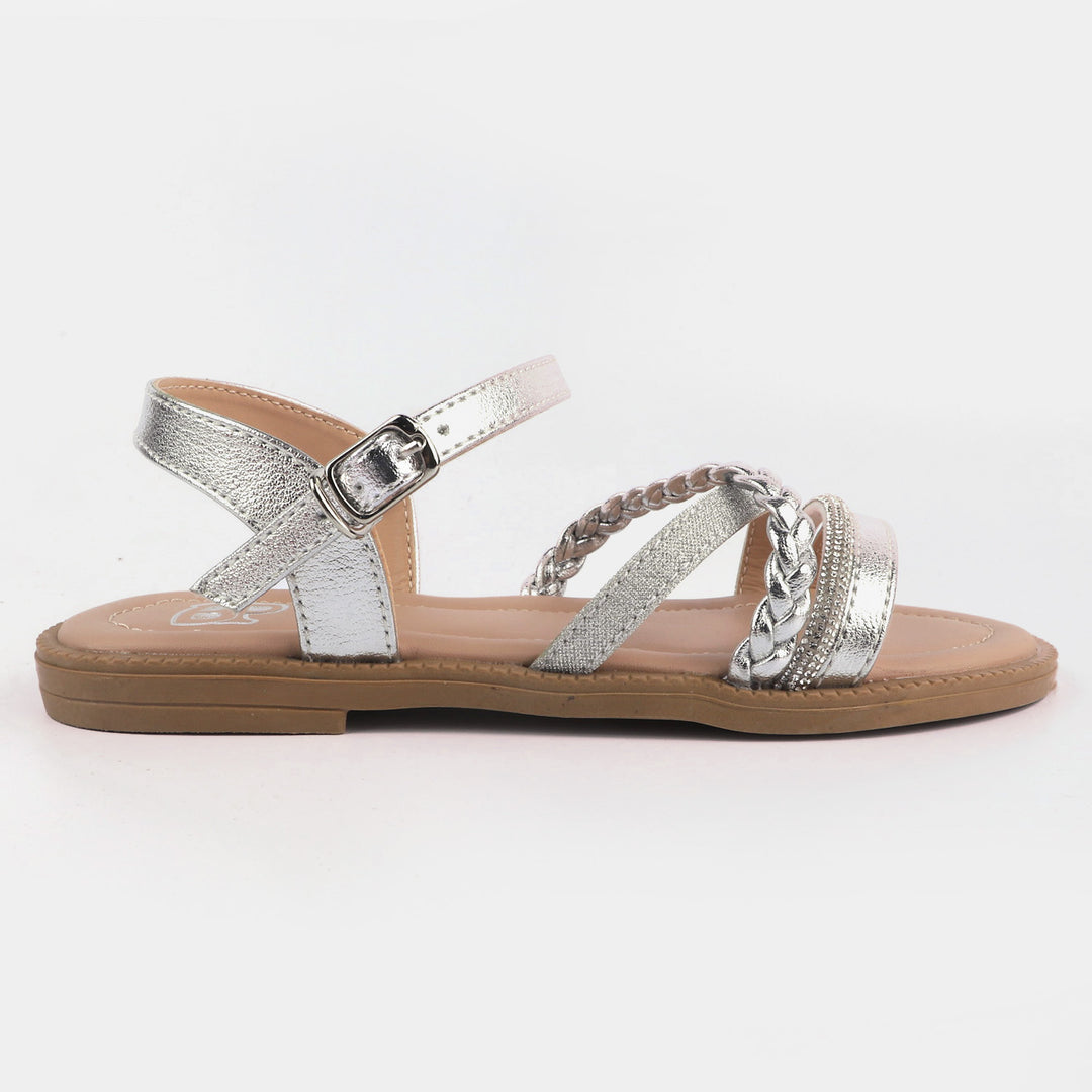 Girls Sandal ZP-021-SILVER