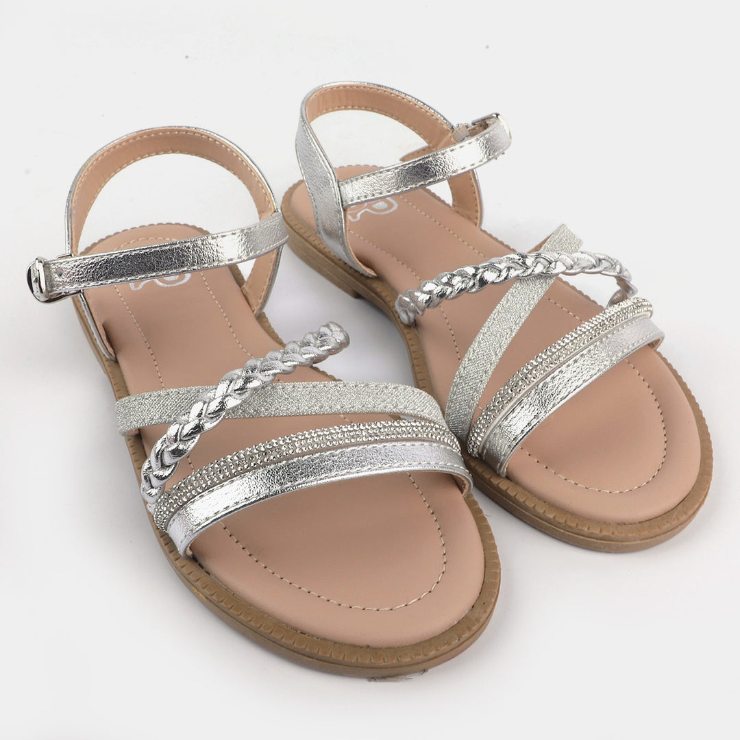 Girls Sandal ZP-021-SILVER