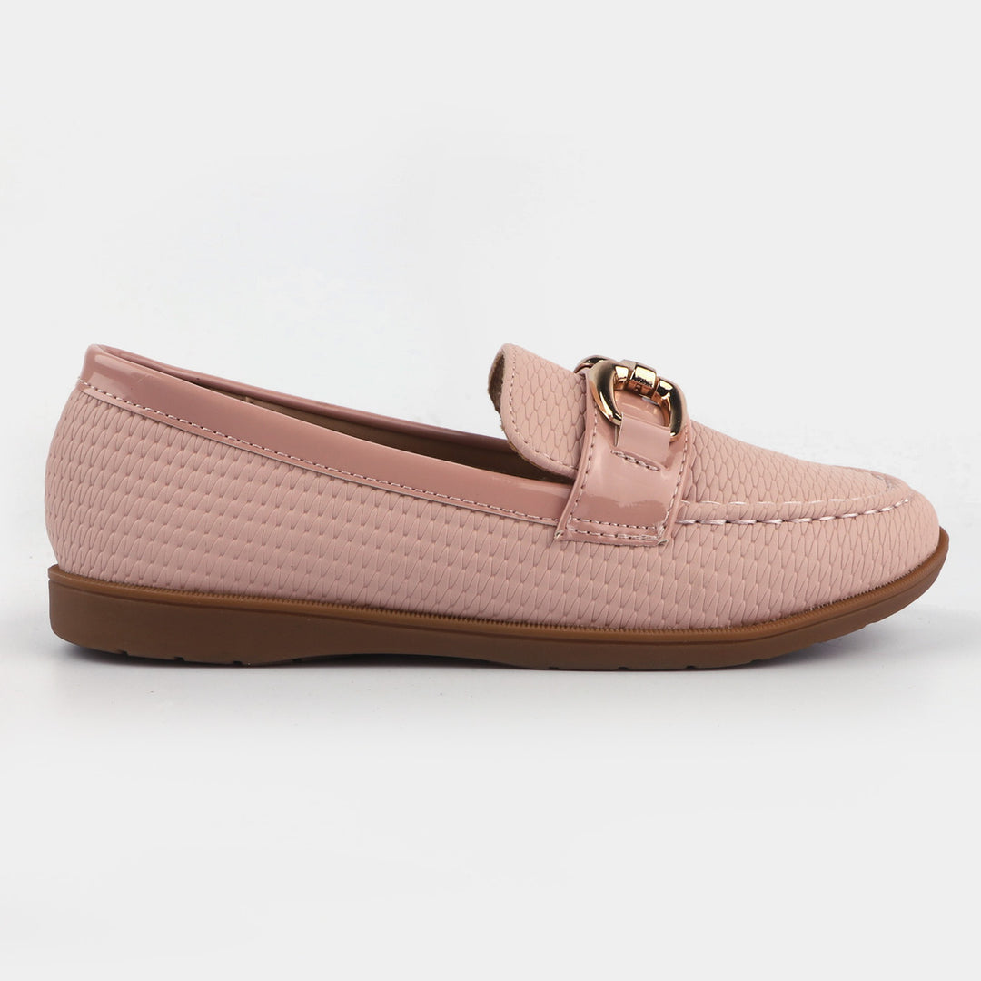 Girls Loafers 693-1-Pink