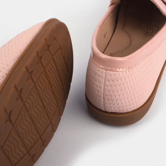 Girls Loafers 693-1-Pink