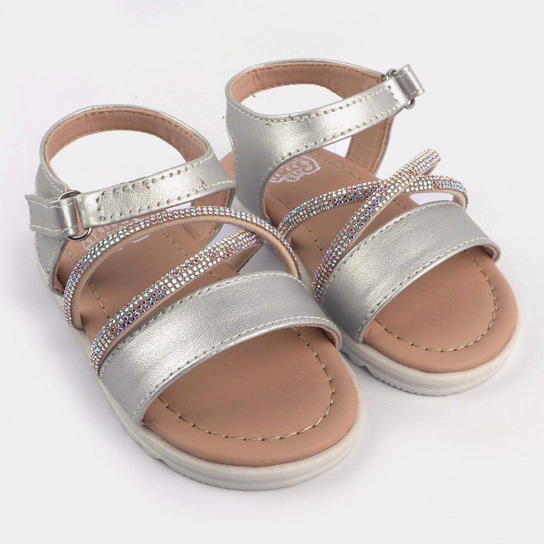 Girls Sandal 456-74-SILVER