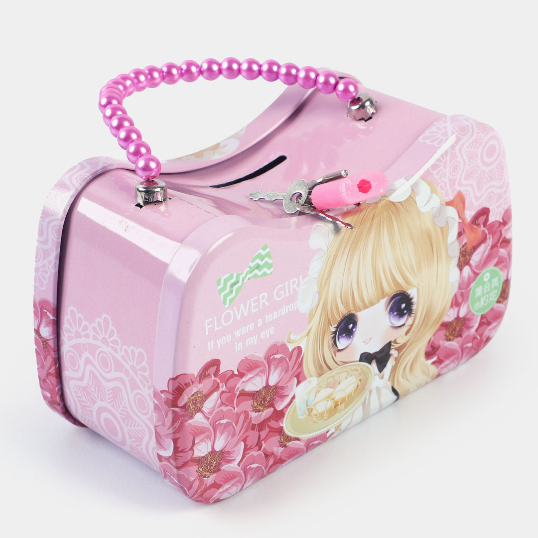 Metal Coin/Money With Lock Box For Kids