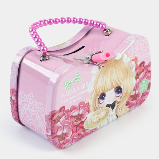 Metal Coin/Money With Lock Box For Kids