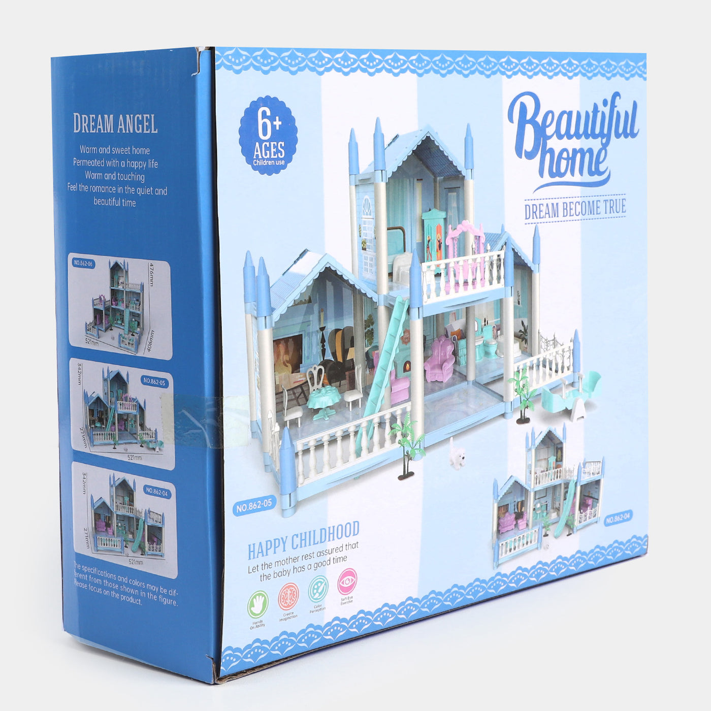 DIY Doll House Villa Set For Kids